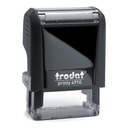 Impression: 24mm x 7mm. Recommended 1-2 lines of text. Ink pad colours are black, red, blue, green, violet, brown, turquoise or orange. Shop more Custom Self-Inking Stamps on our website. Delivery to all major cities Sydney, Melbourne, Brisbane and Perth.