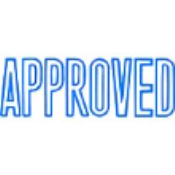 5010080 - Xstamper Approved in blue
